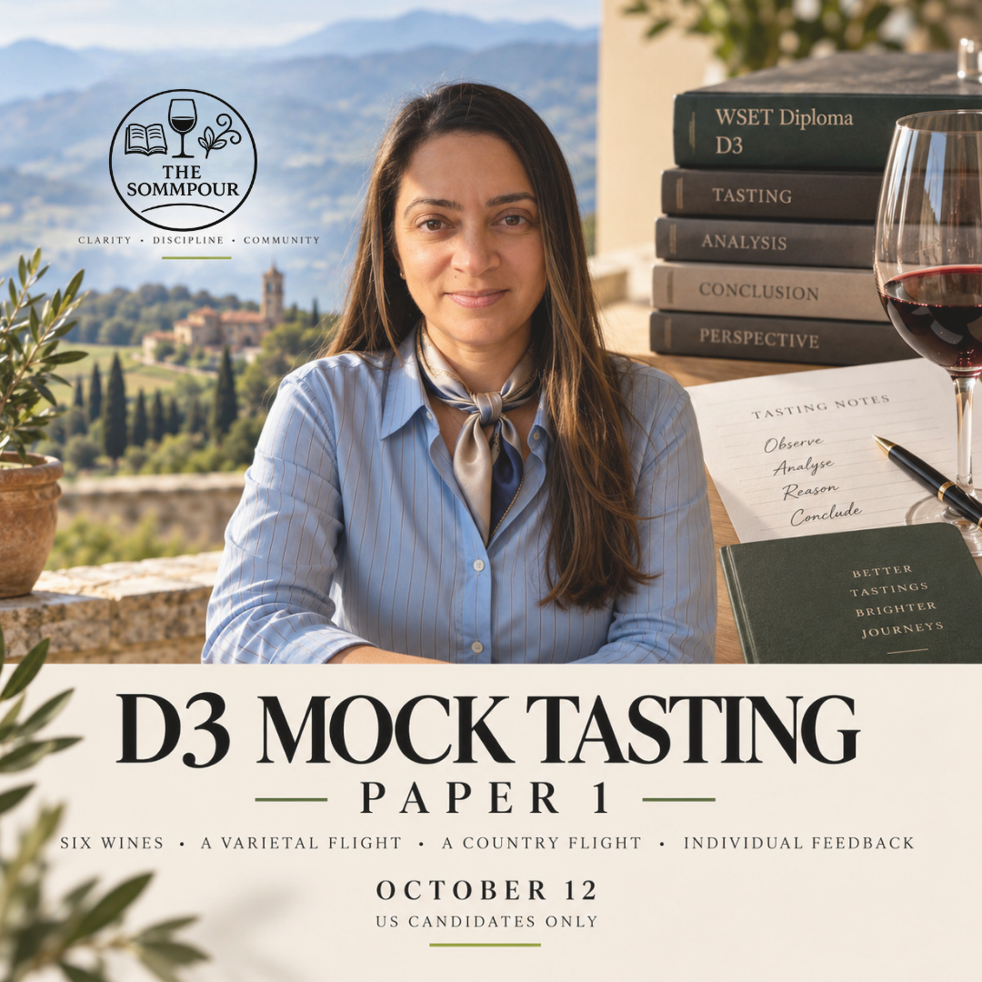 The SommPour D3 Mock Tasting Paper 1