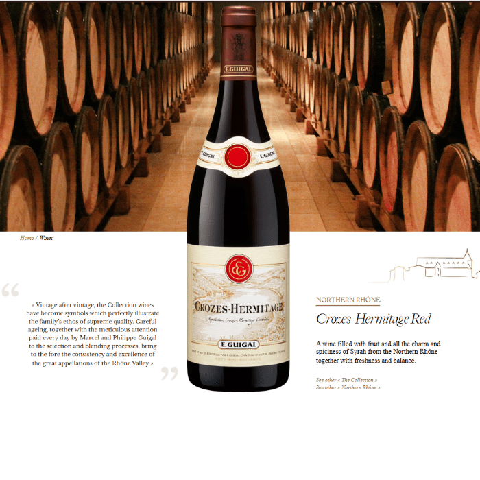 E. Guigal Crozes - Hermitage France 2020 - Master The World Wines